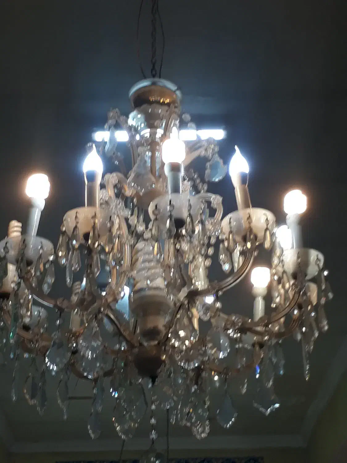 پک سه عددی لوستر مجلسی زیبای ۱۴ شاخه|لوستر و چراغ آویز|تبریز, |دیوار