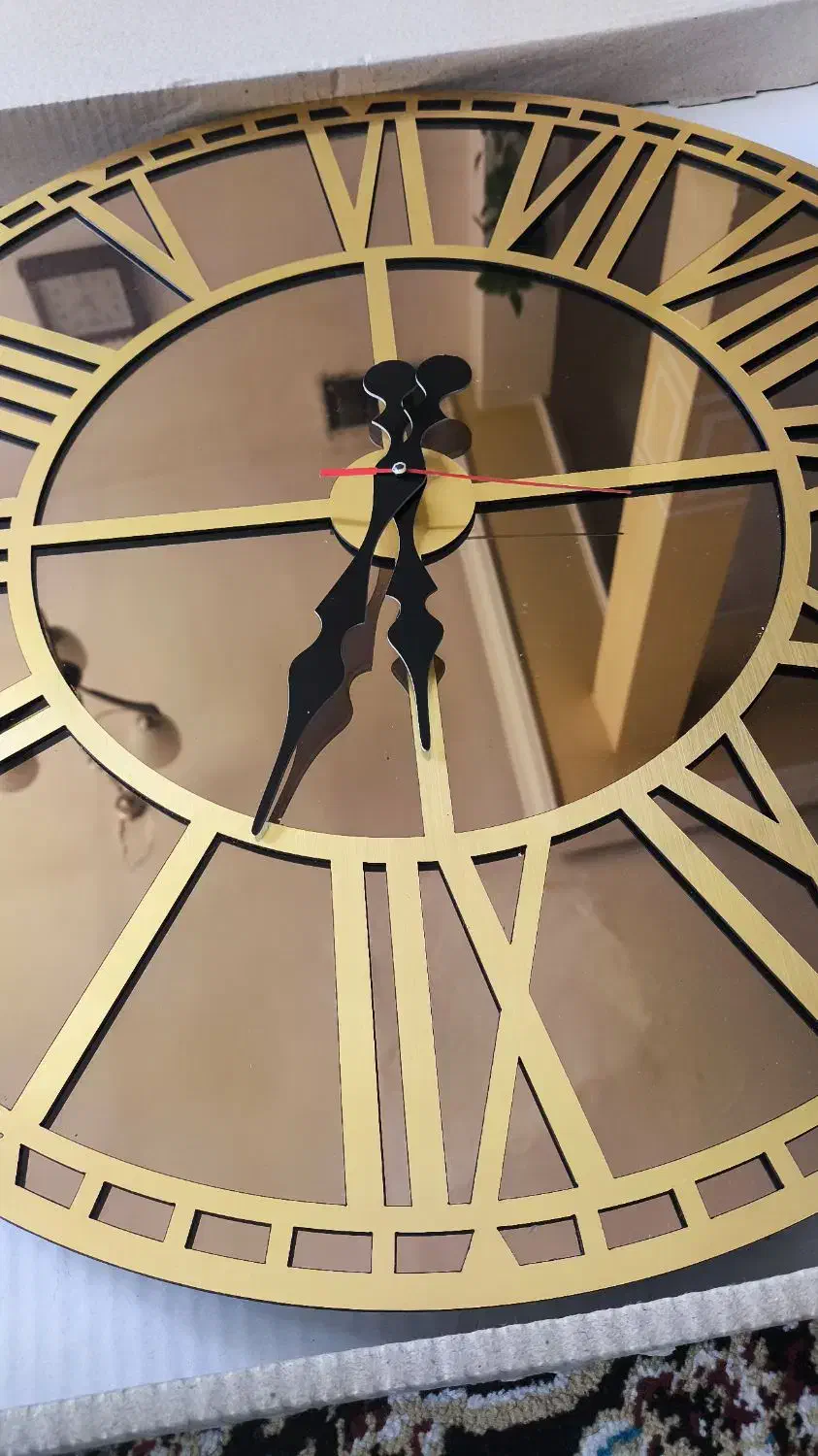 ساعت دیواری اینه ای|ساعت دیواری و تزئینی|شیراز, شیشه‌گری|دیوار