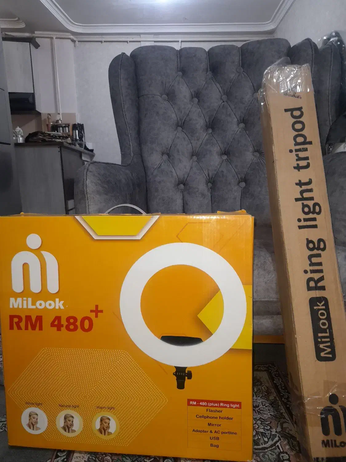 رینگ لایت Milook|دوربین عکاسی و فیلم‌برداری|رشت, حمیدیان|دیوار