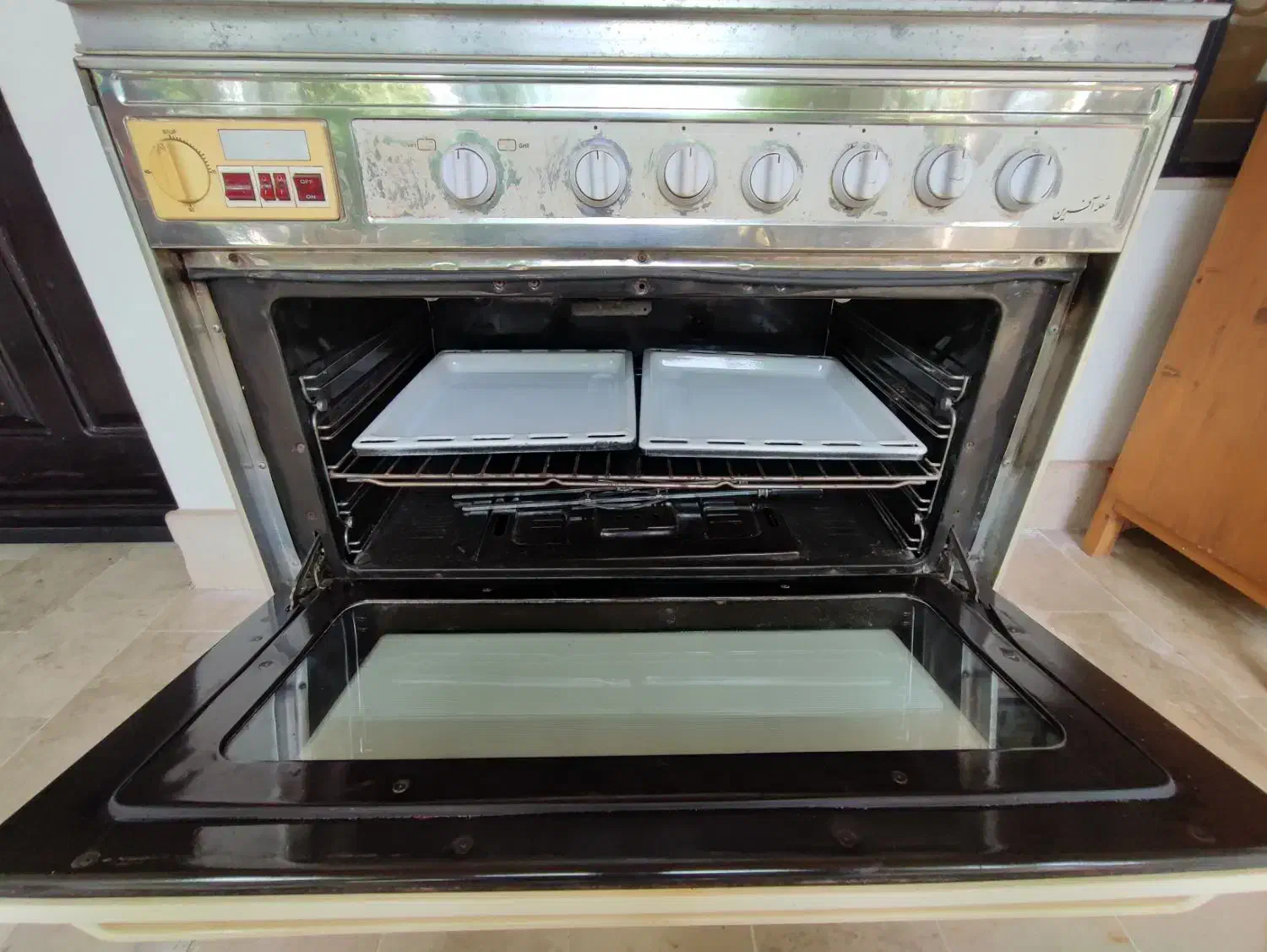 فروش گاز شش شعله با فر و جوجهگردان|اجاق گاز و لوازم برقی پختوپز|سلمانشهر, |دیوار