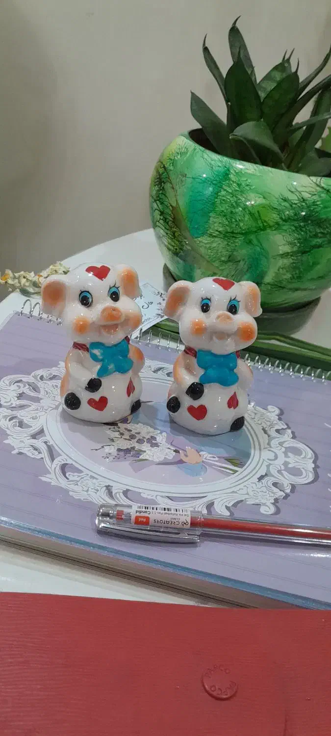 نمکدان طرح خوک|مجسمه، تندیس، ماکت|تهران, گلستان (شهرک راه آهن)|دیوار