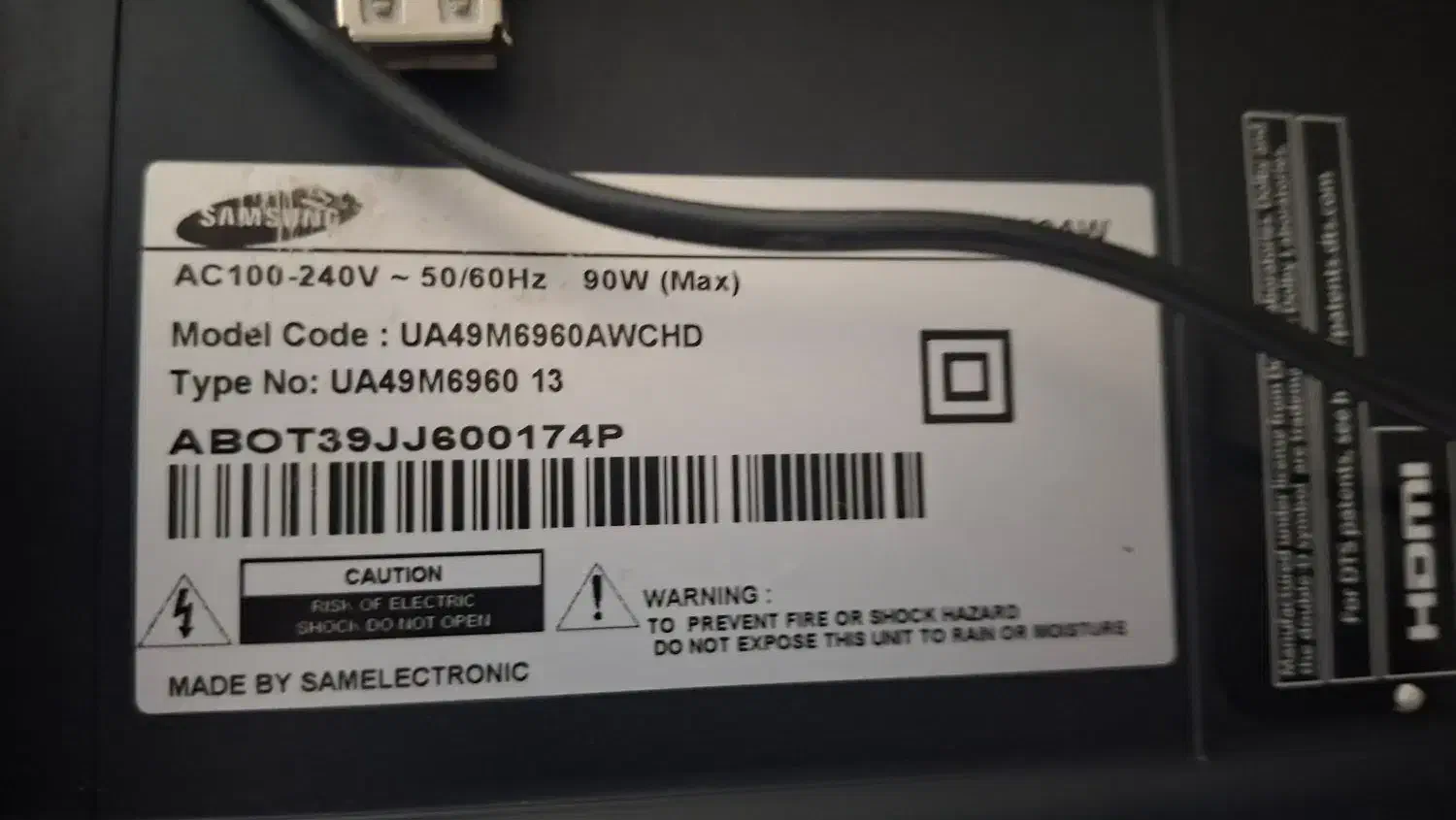 تلوزیون ۴۹ سامسونگ اسمارت سری ۶|تلویزیون و پروژکتور|مشهد, نیروی هوایی|دیوار