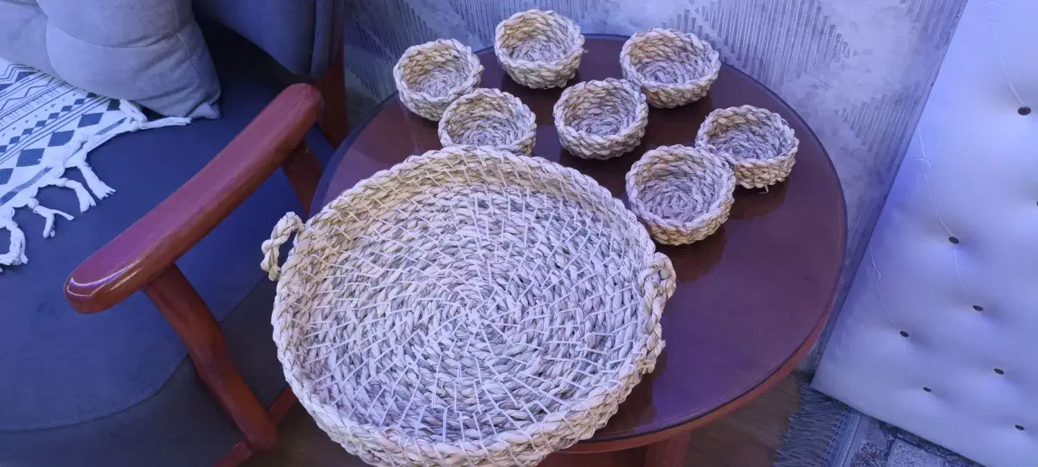 هفت سین حصیری شیک سایز بزرگ کاملا نو نو|صنایع دستی و سایر لوازم تزئینی|تهران, افسریه جنوبی|دیوار