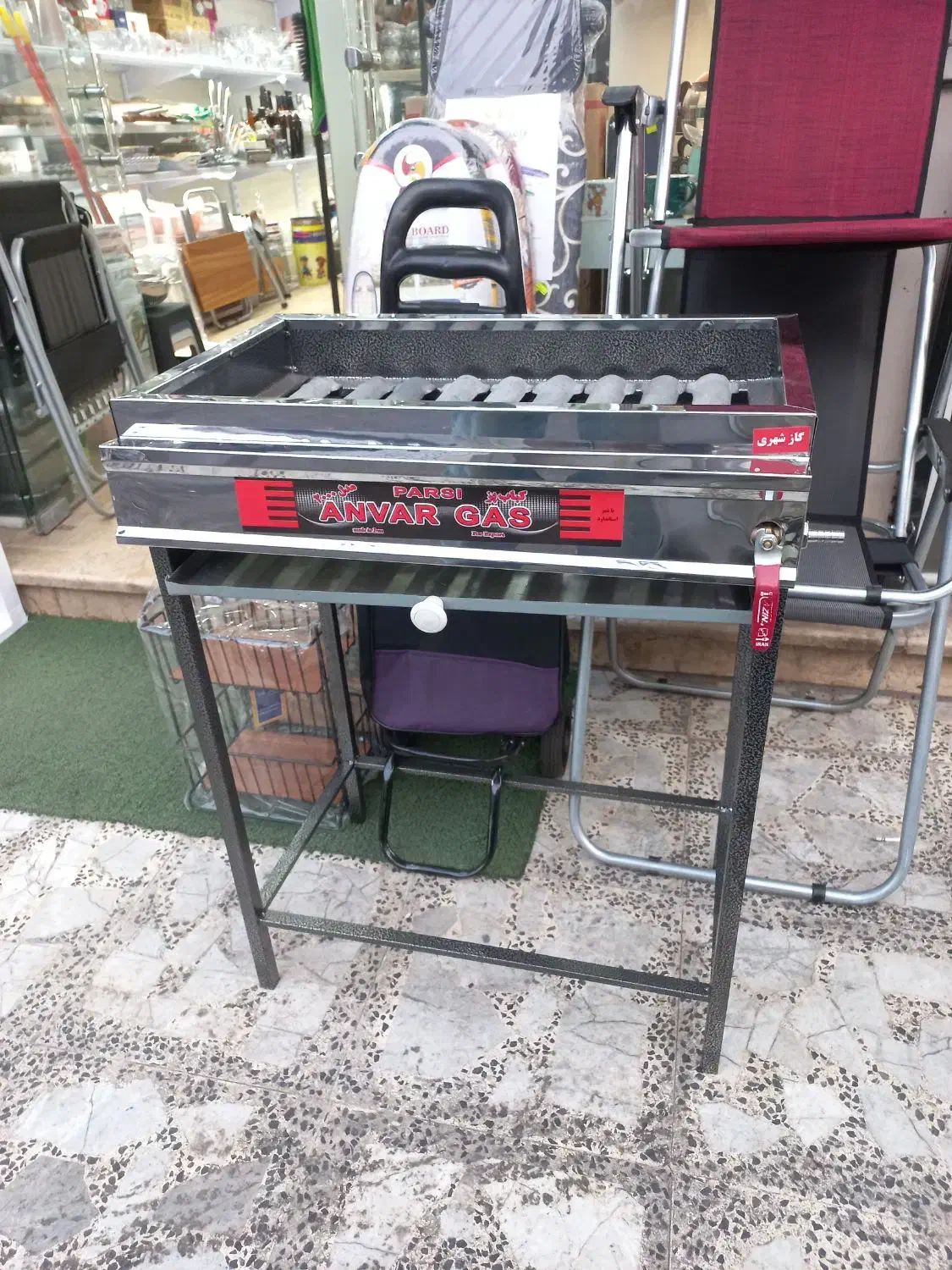 کباب پز ایستاده آماده استفاده با گاز شهری نو|اجاق گاز و لوازم برقی پخت‌وپز|رشت, دروازه لاکان|دیوار