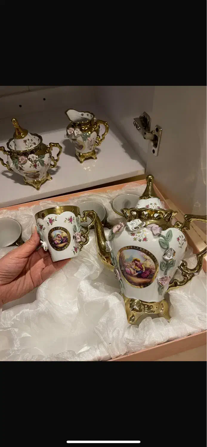 چینی گل برجسته برند آنیل|ظروف سرو و پذیرایی|تهران, جنتآباد شمالی|دیوار