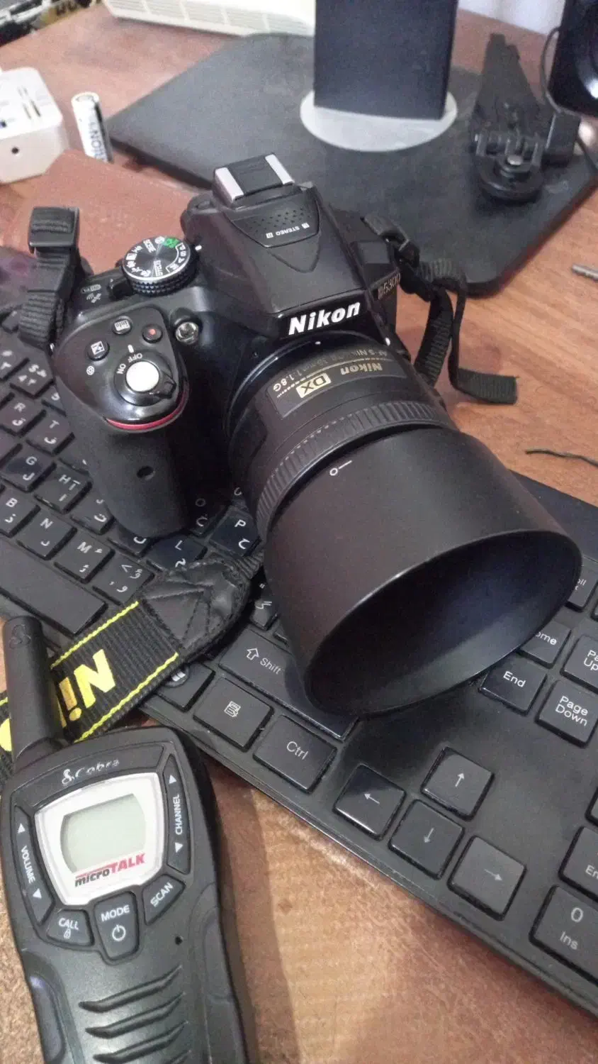 دوربین نیکون D5300 در حد نو|دوربین عکاسی و فیلمبرداری|شوط, |دیوار