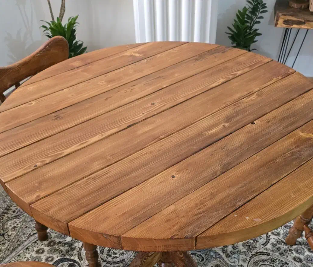 میز ناهارخوری چوبی|میز و صندلی غذاخوری|رشت, رودباری|دیوار