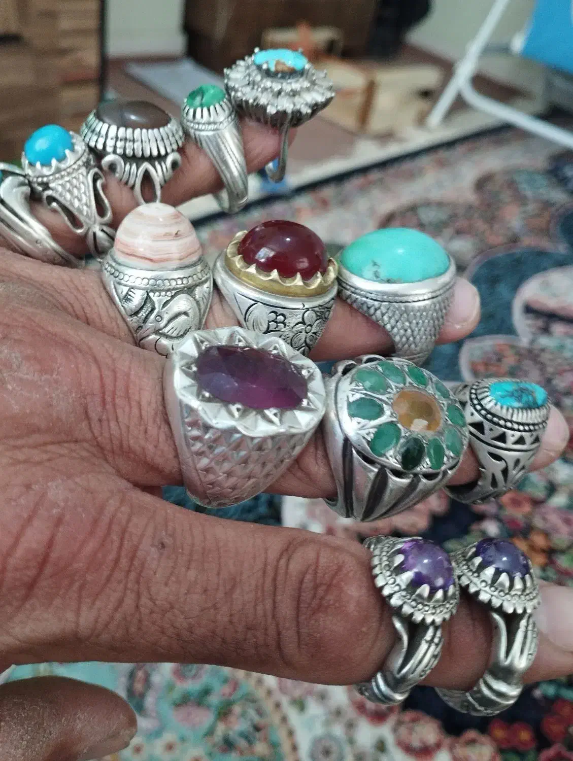 انگشترهای نقره دستساز|جواهرات|خوانسار, |دیوار