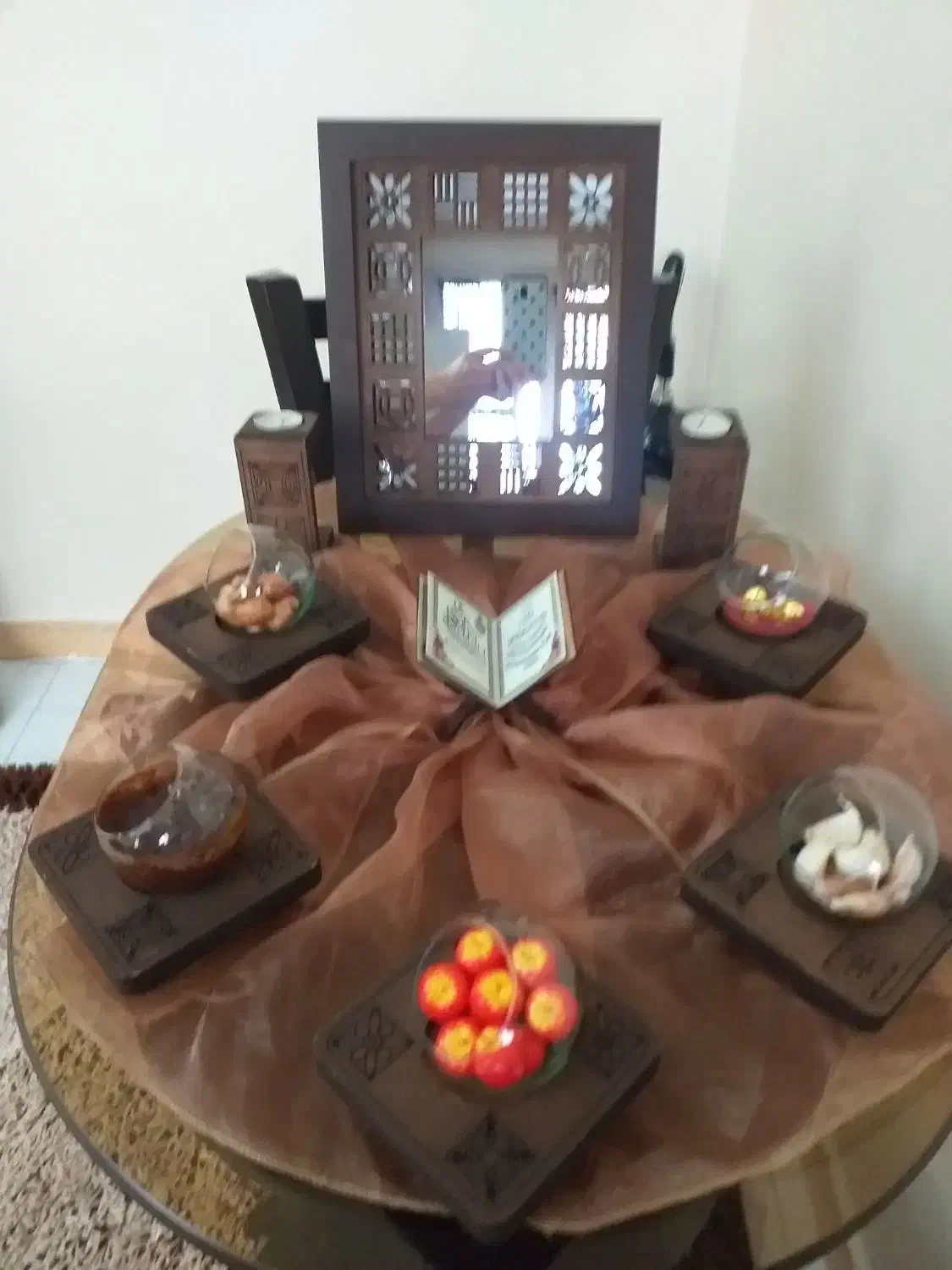 هفت سین چوبی|صنایع دستی و سایر لوازم تزئینی|تهران, آهنگران (سراسیاب دولاب)|دیوار