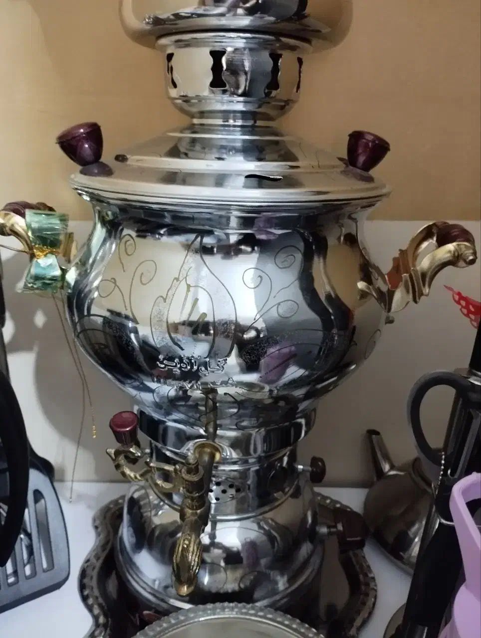 سماورگل اذین شش لیتری نو|سماور، چایساز، قهوهساز|بجنورد, |دیوار