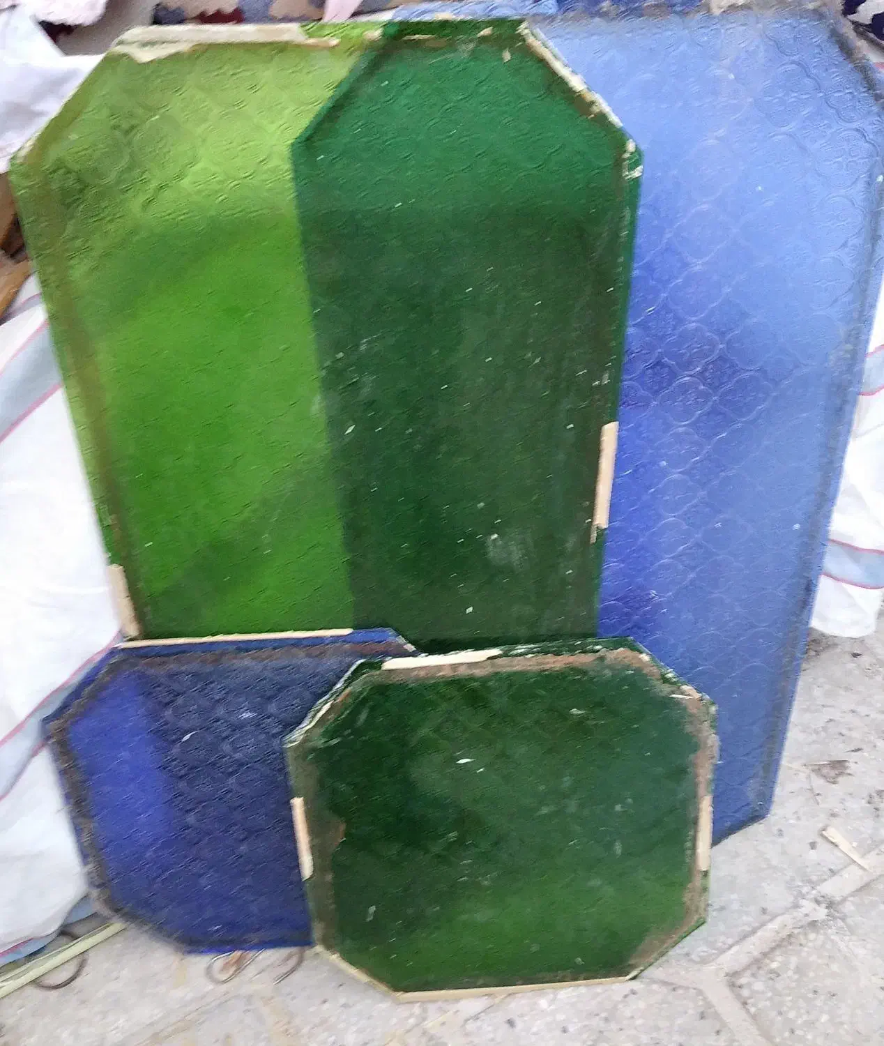 شیشه رنگی مشجر|صنایع دستی و سایر لوازم تزئینی|کازرون, |دیوار