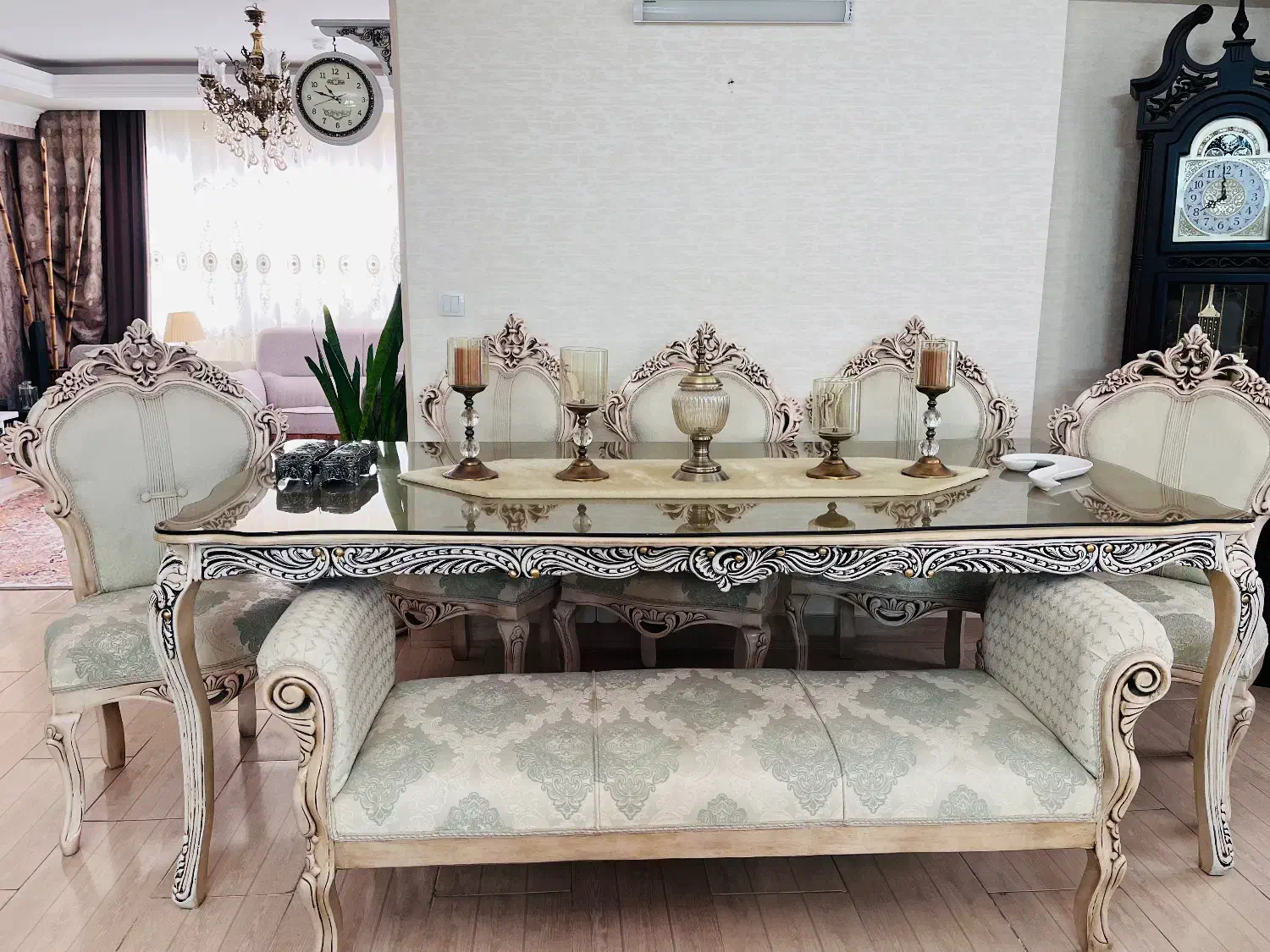 مبلمان ۹ نفره و ناهارخوری ۸ نفره سلطنتی|مبلمان خانگی و میز عسلی|سبزوار, فرهنگیان|دیوار