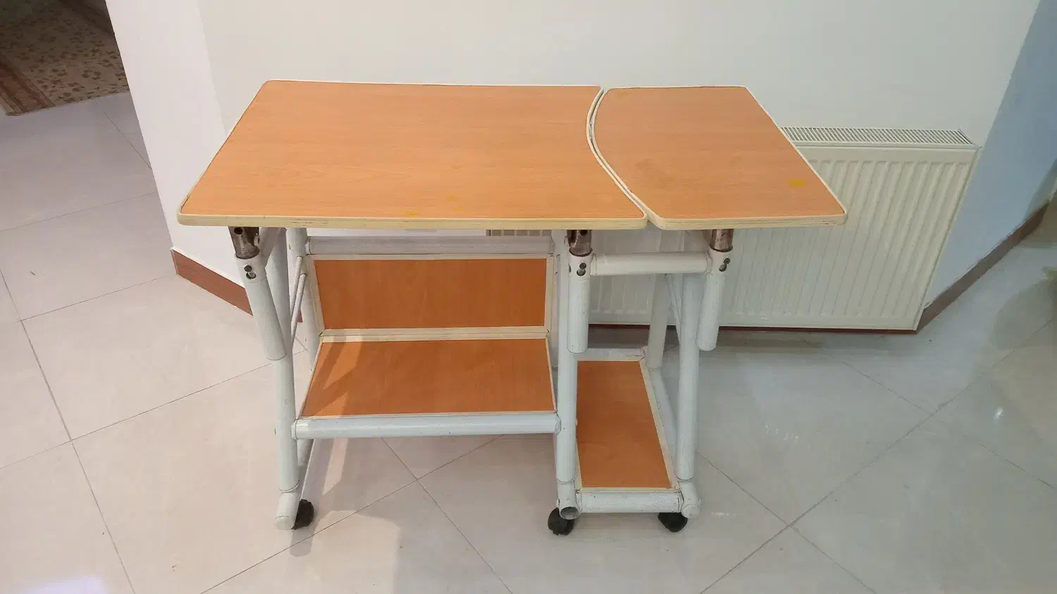 میز کامپیوتر فلزی با صفحه MDF|میز تحریر و کامپیوتر|ساری, |دیوار