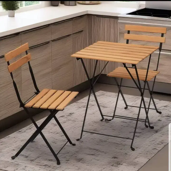 صندلی باغی تاشو ایکیا wood دونفره و چهارنفره|میز و صندلی غذاخوری|تهران, خاوران|دیوار