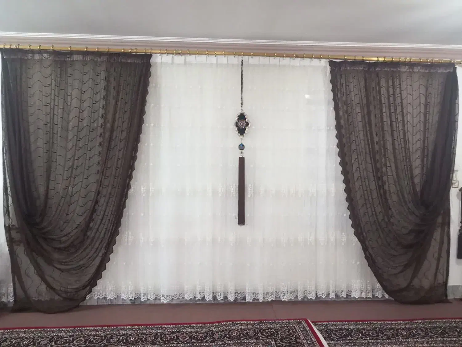 پرده حریر|پرده، رانر، رومیزی|بروجرد, |دیوار