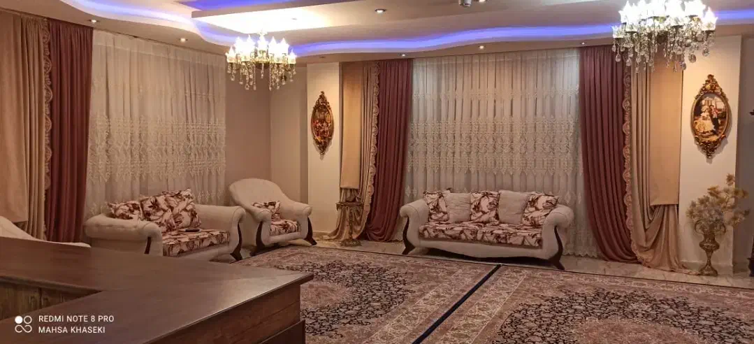 شال پرده دو تکه شیک سلطنتی|پرده، رانر، رومیزی|کرمانشاه, |دیوار