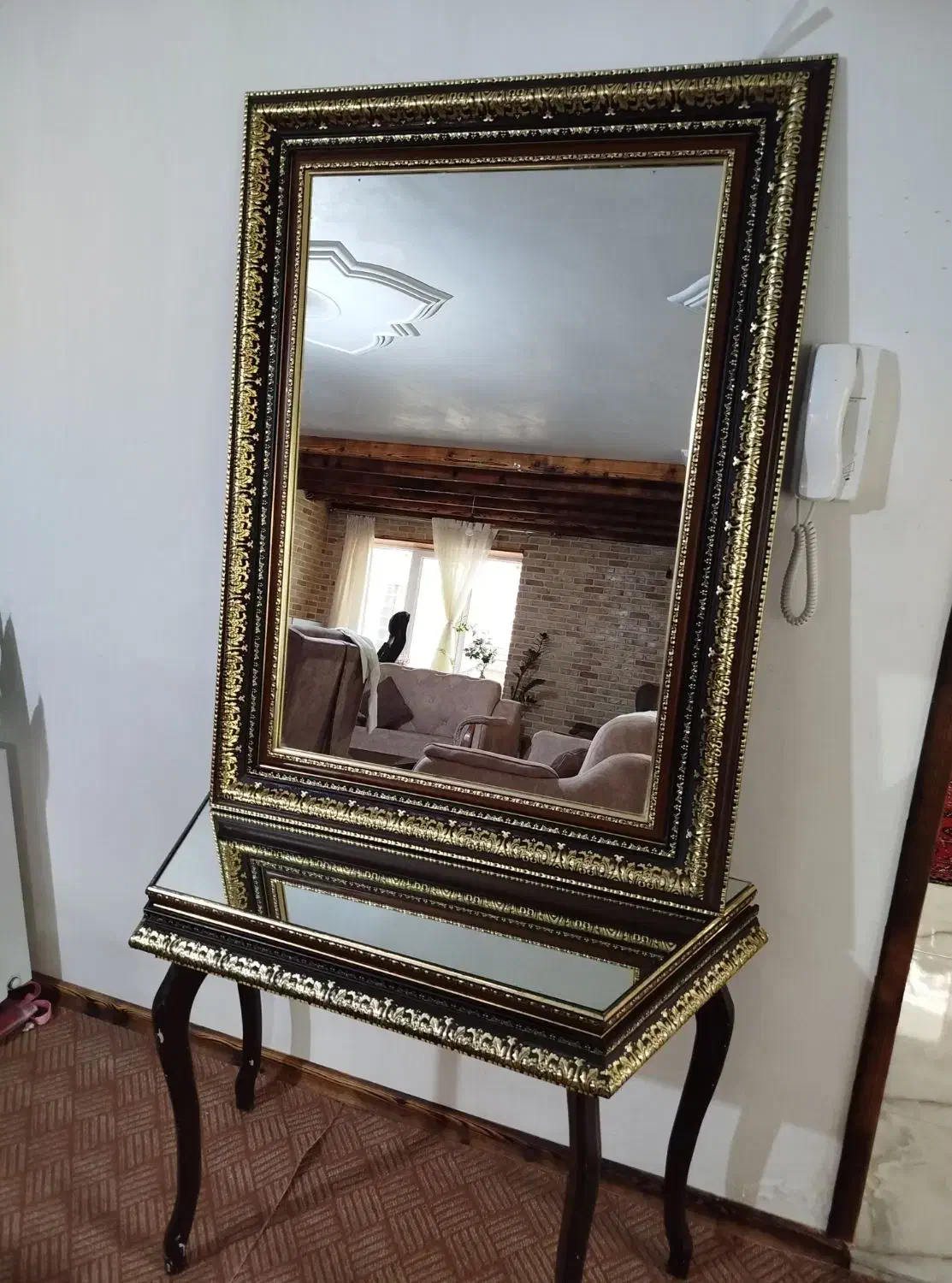 آینه و میز|بوفه، ویترین، کنسول|کلاردشت, |دیوار