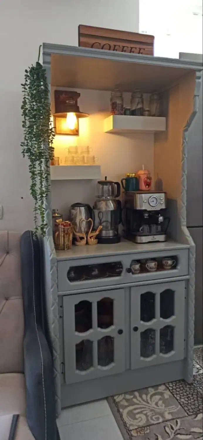 کافی بار|بوفه، ویترین، کنسول|میانه, |دیوار