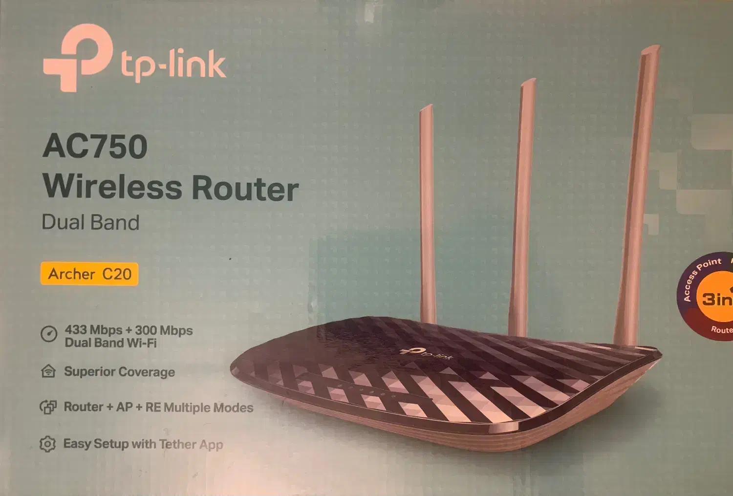 روتر Archer C20 V5|مودم و تجهیزات شبکه|اصفهان, حسین‌آباد|دیوار