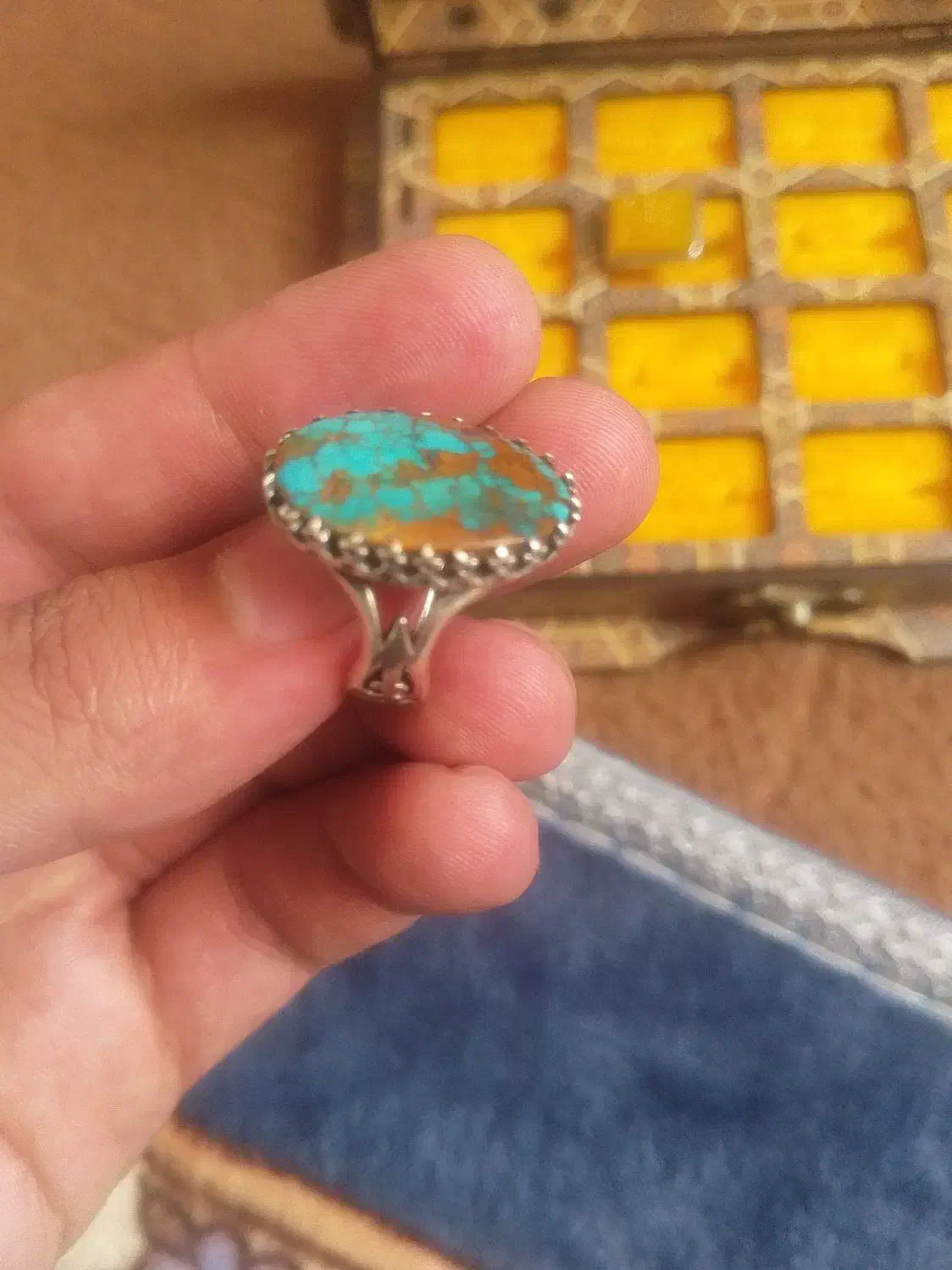 انگشتر شرف الشمس و فیروزه|جواهرات|قم, پردیسان|دیوار