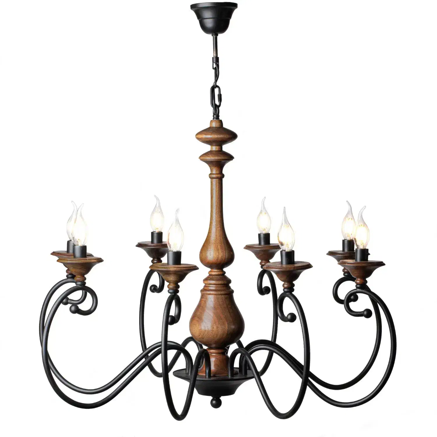 لوستر چوب و فلز|لوستر و چراغ آویز|باسمنج, |دیوار