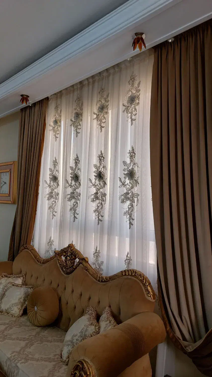 پرده فلت پارچه ترک نونوبا|پرده، رانر، رومیزی|تهران, مجیدیه|دیوار