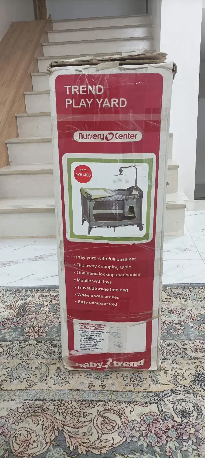 تخت و پارک کودک(تخت کنار مادر) بیبی ترند|تخت و صندلی بچه|گنبد کاووس, |دیوار