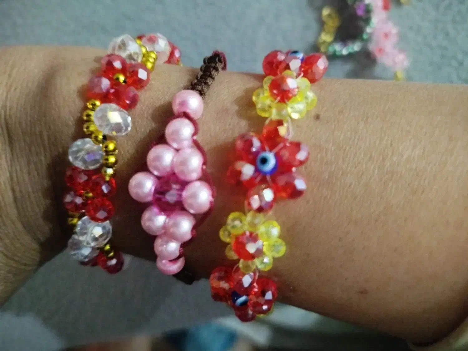 دستبند مرواریدی یلدایی|بدلیجات|یزد, |دیوار