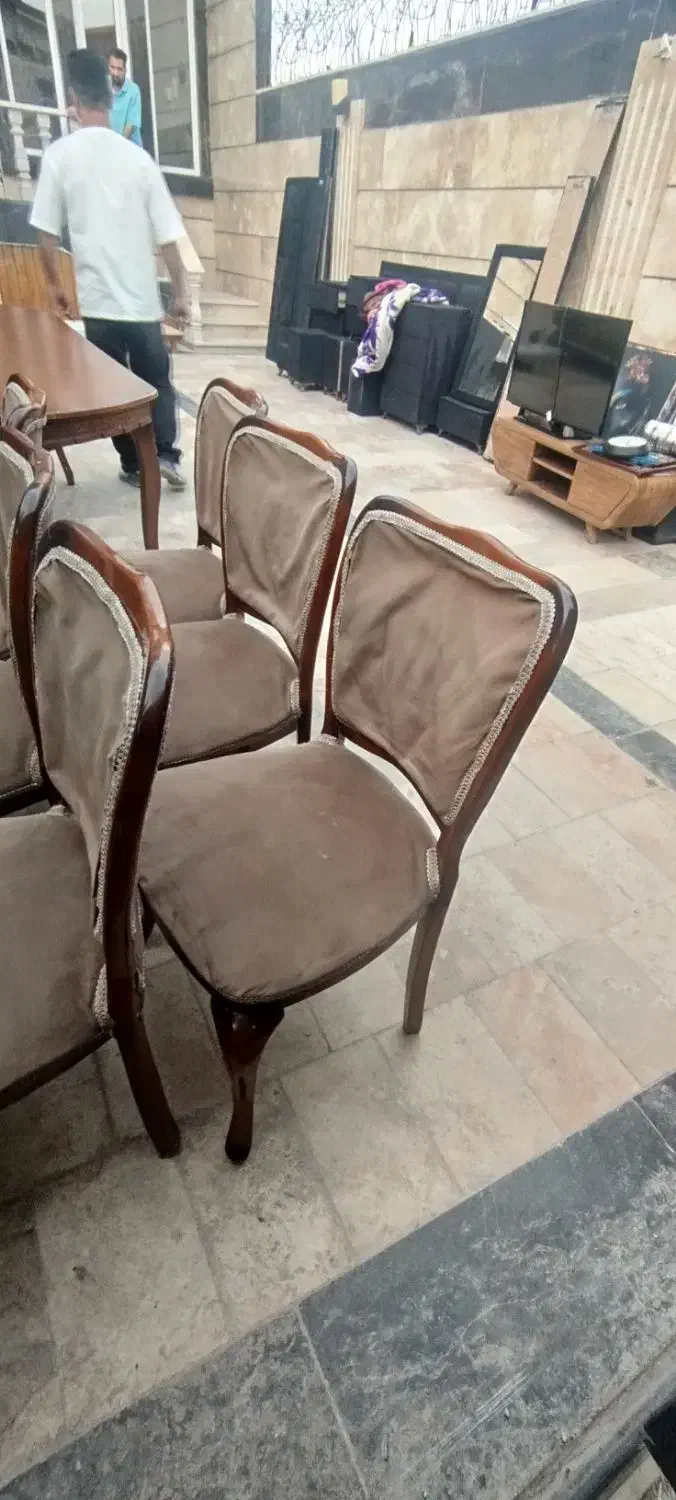 فروش ۲دست میز نهارخوری ۶نفره سالم|میز و صندلی غذاخوری|رودهن, |دیوار