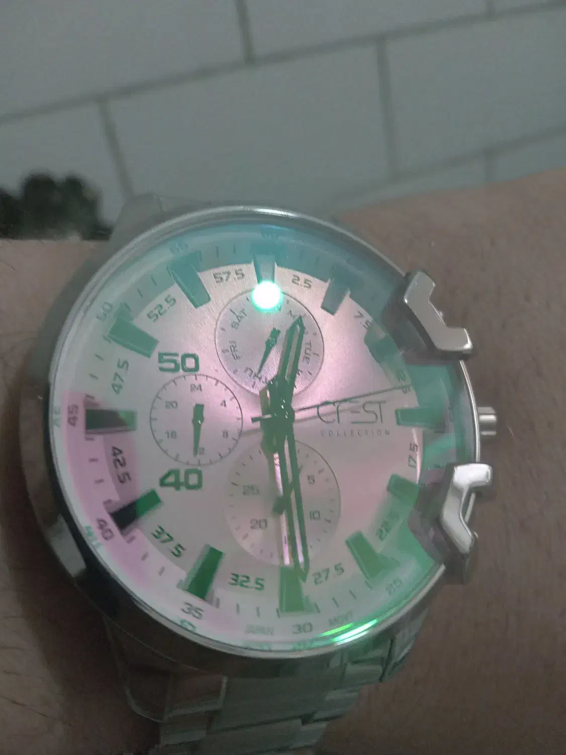 ساعت کرست مچی بند استیل نو|ساعت|کرمان, |دیوار