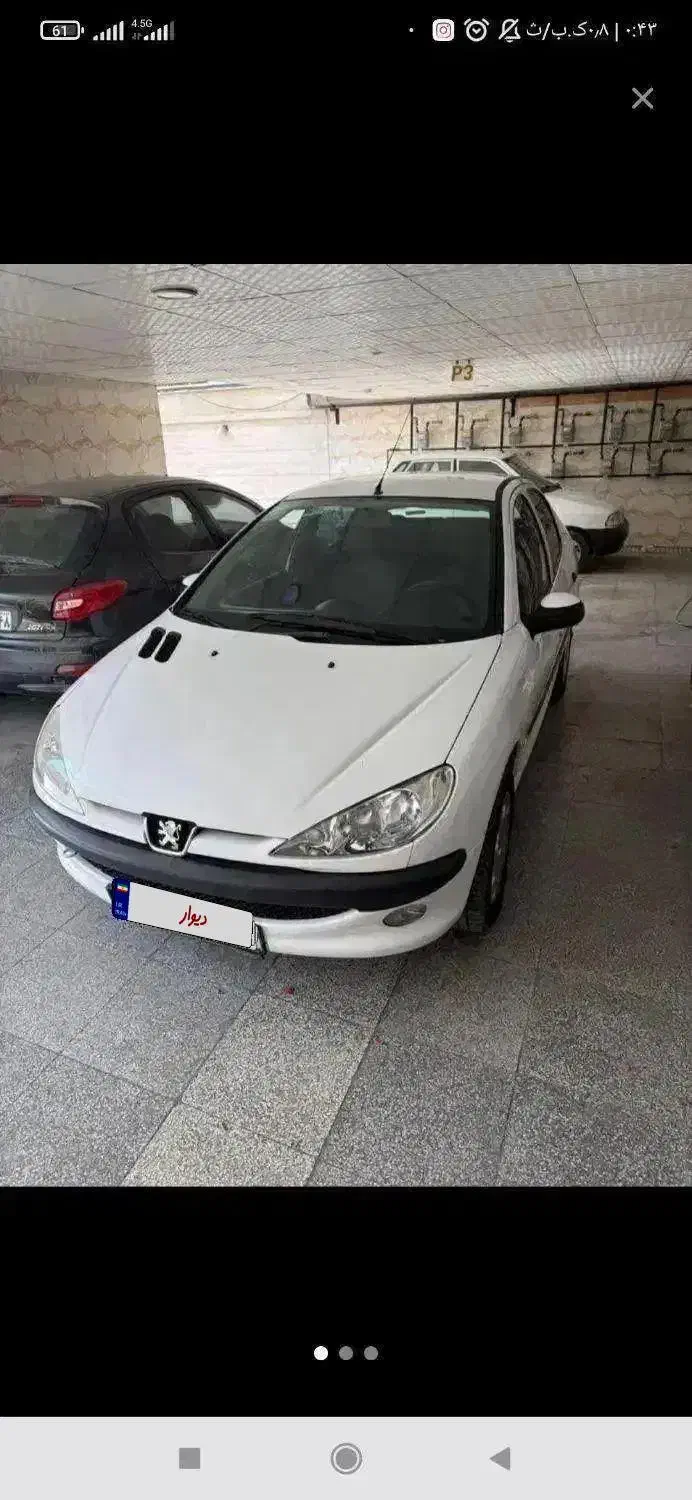 پژو 206Sd v8|خودرو سواری و وانت|شیراز, باهنر|دیوار