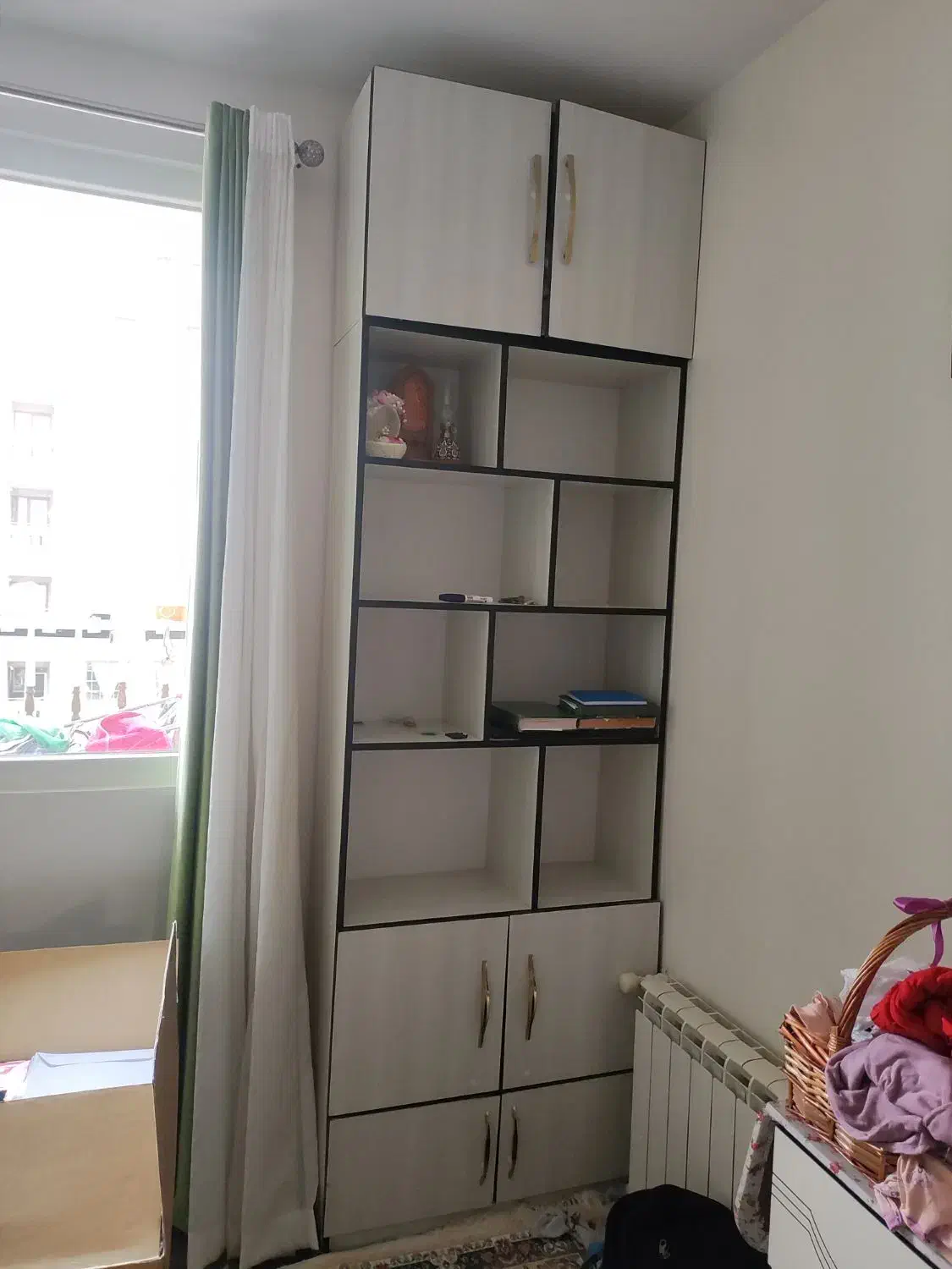 کتابخانه|کتابخانه، شلف، قفسههای دیواری|کرج, باغستان|دیوار