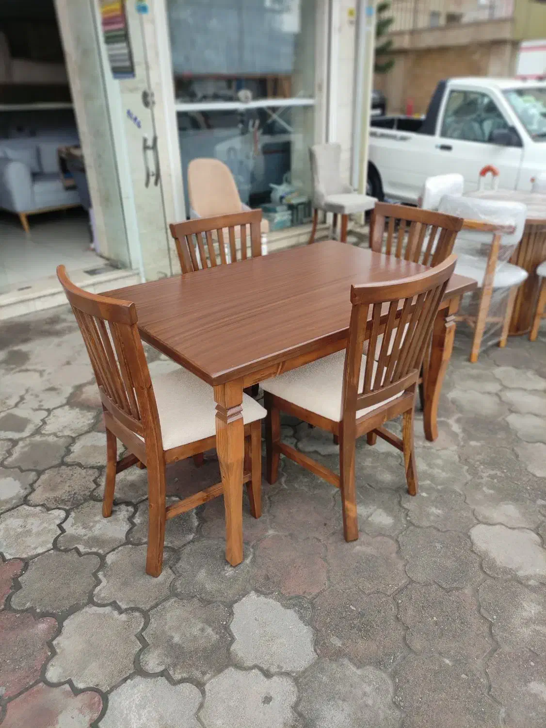 میز و صندلی چوب تمام نراد|میز و صندلی غذاخوری|رشت, گلزاران|دیوار