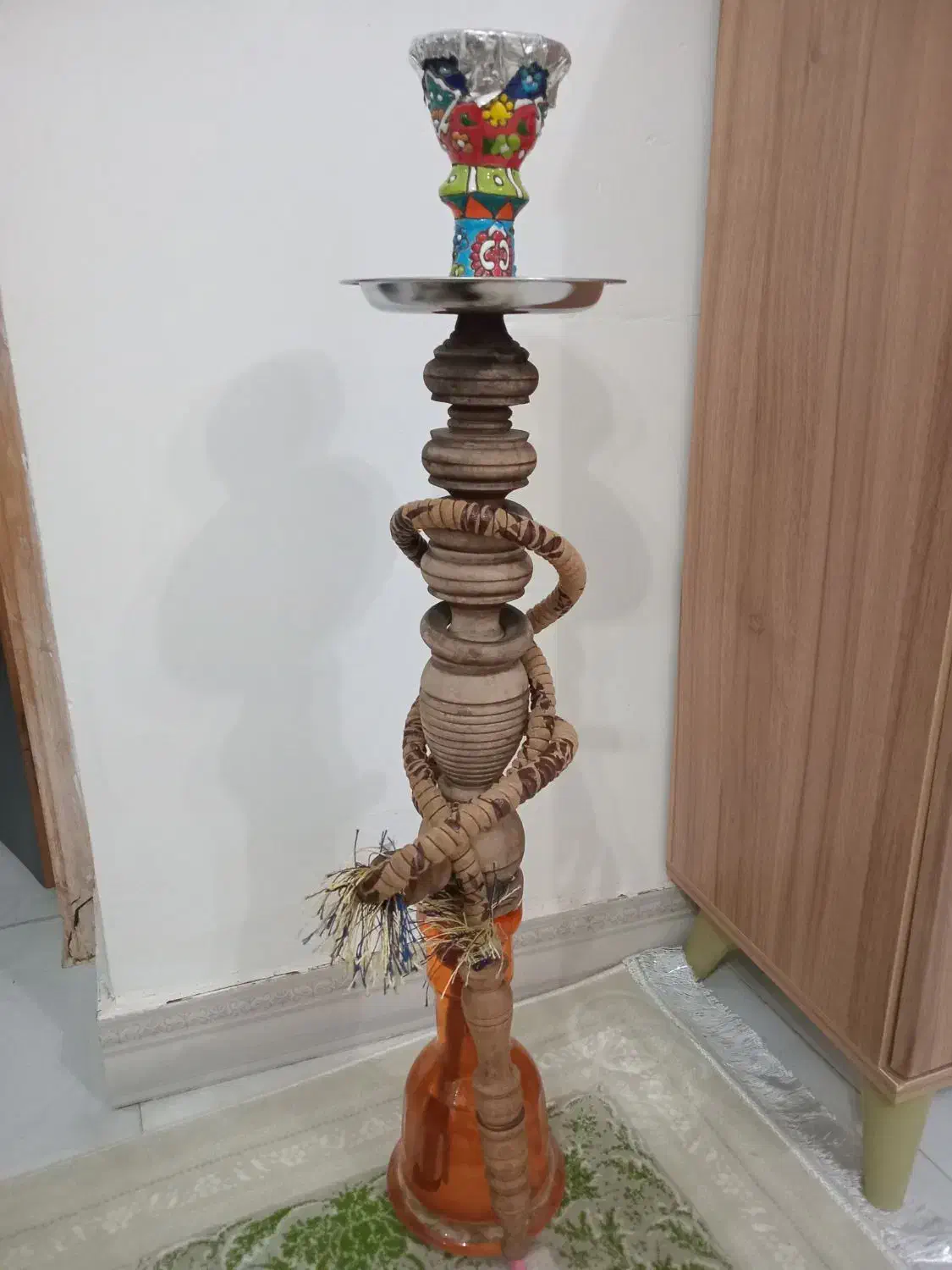 قلیان چوبی بزرگ وتمیز|کافیشاپ و رستوران|آستانه اشرفیه, |دیوار