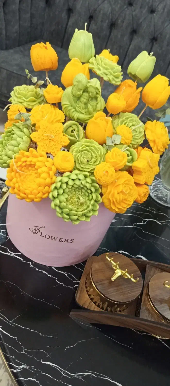 باکس شمع گل|گل مصنوعی|گرمدره, |دیوار