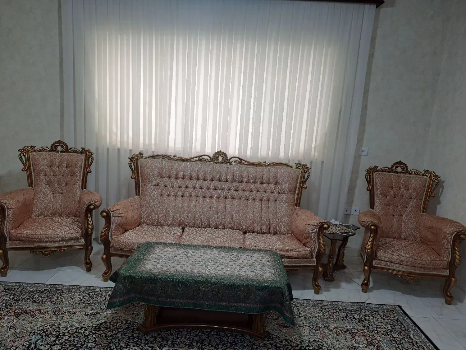 مبلمان استیل ۷ نفره و ۶ عدد صندلی ناهار خوری ست|مبلمان خانگی و میز عسلی|گرگان, |دیوار