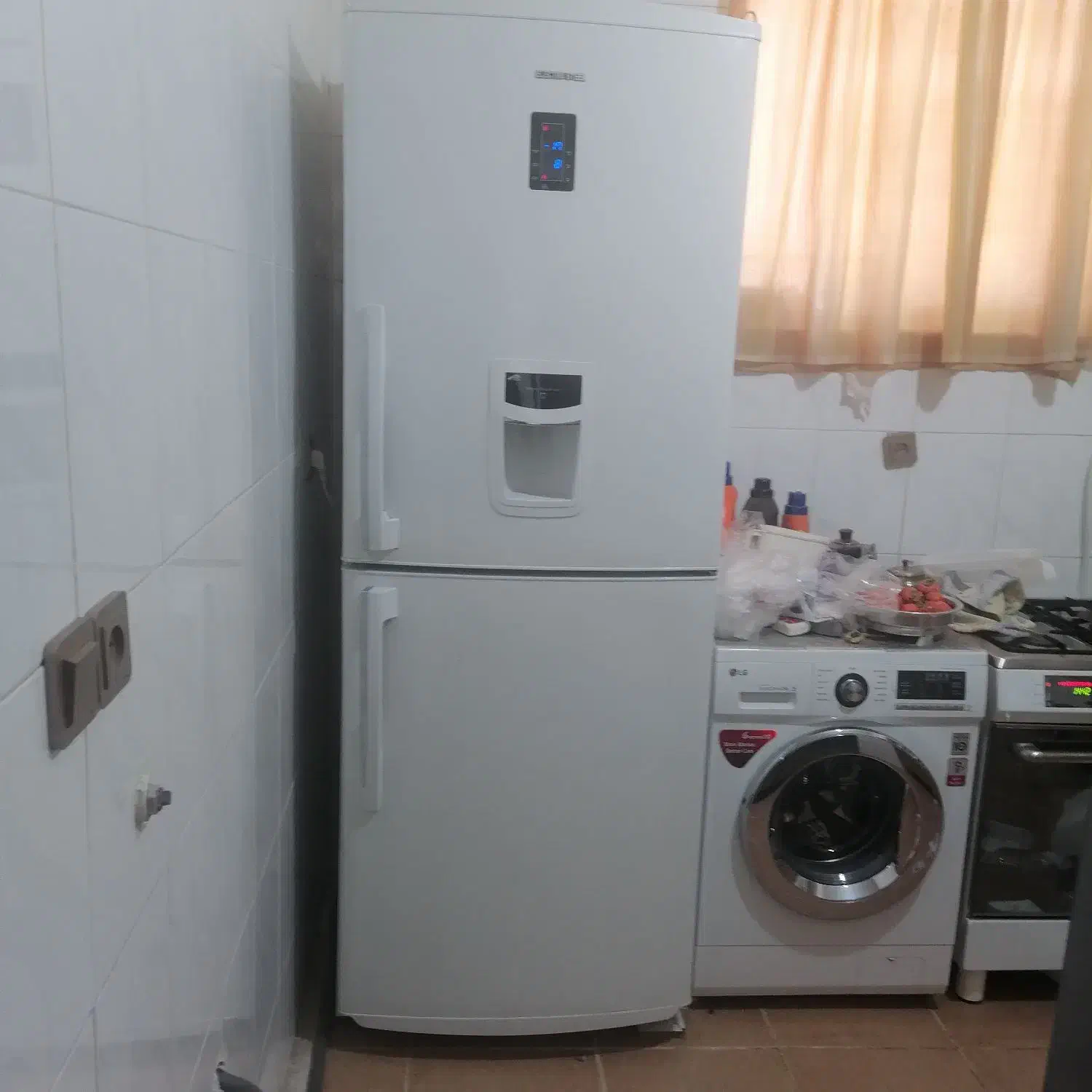 یخچال الکترواستیل ۳۴ فوت سفید چرم|یخچال و فریزر|شیراز, شریف‌آباد|دیوار