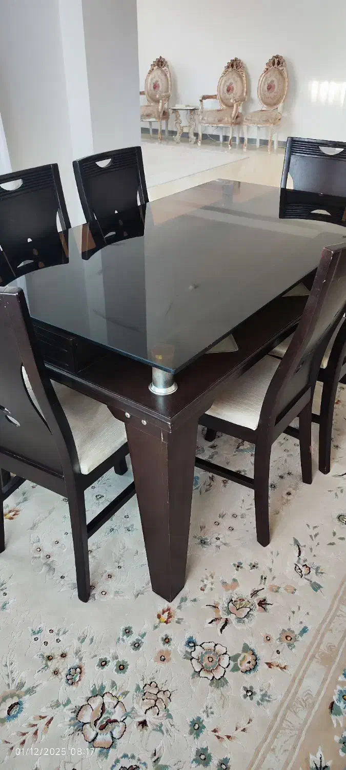 فروش میز ناهارخوری۶نفره|میز و صندلی غذاخوری|نوشهر, |دیوار