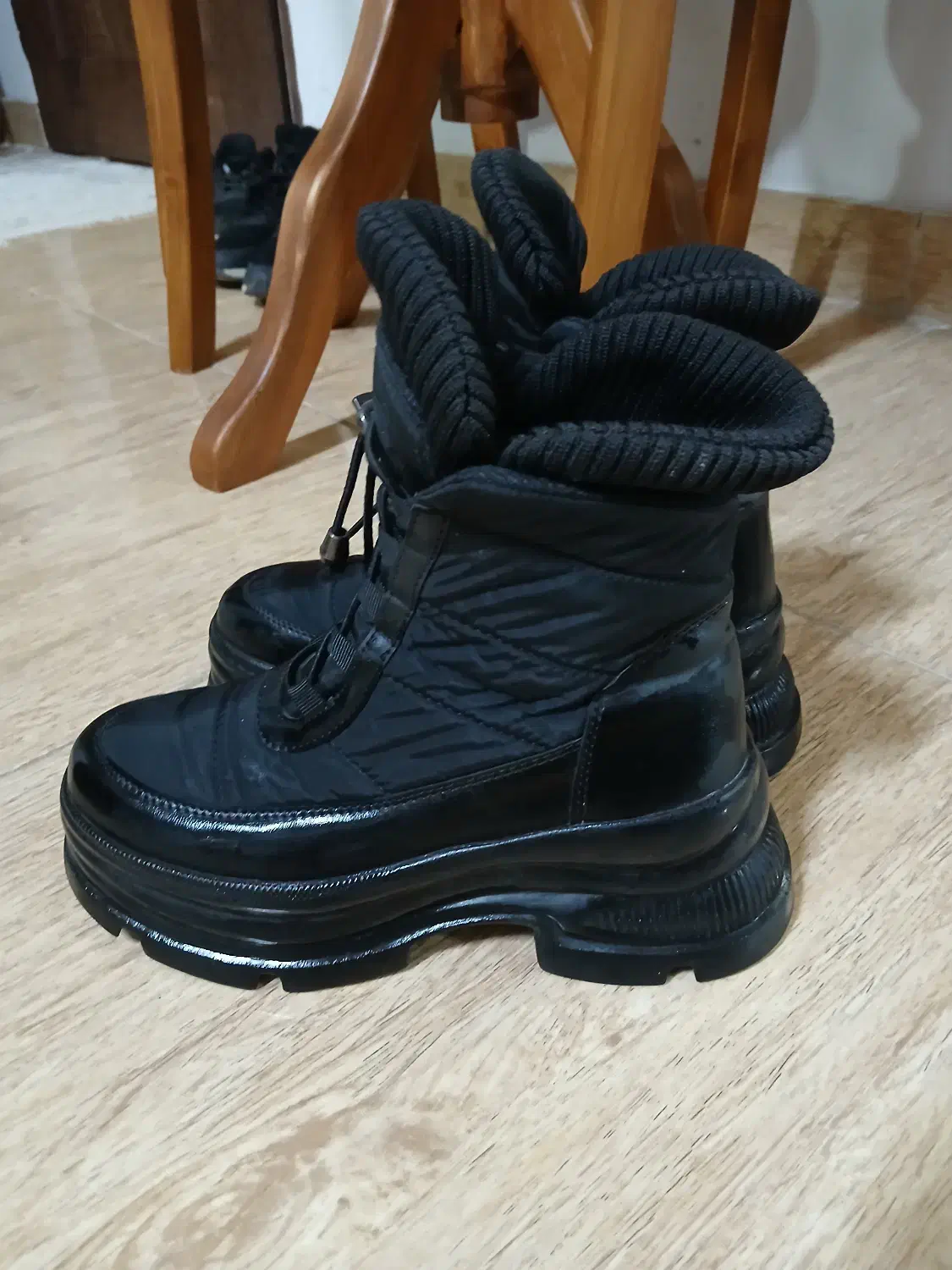 یک جفت پوتین زنانه سایز 39|کیف، کفش، کمربند|رودسر, |دیوار