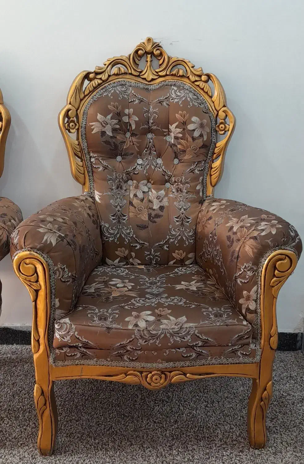 مبل سلطنتی ۹ نفره|مبلمان خانگی و میز عسلی|آبدانان, |دیوار