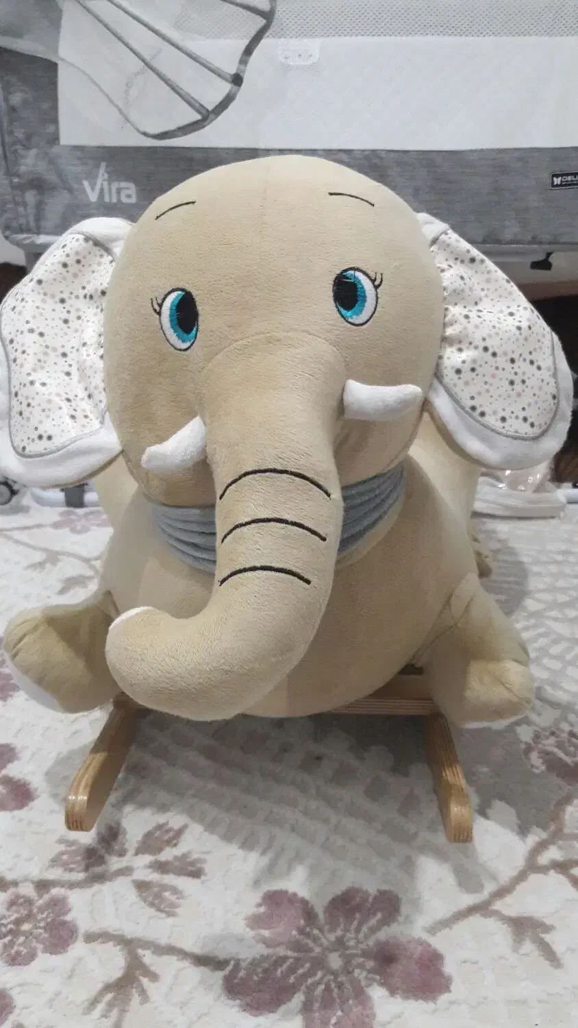 راکر چوبی کودک مدل فیل|اسباب و اثاث بچه|ماهدشت, |دیوار