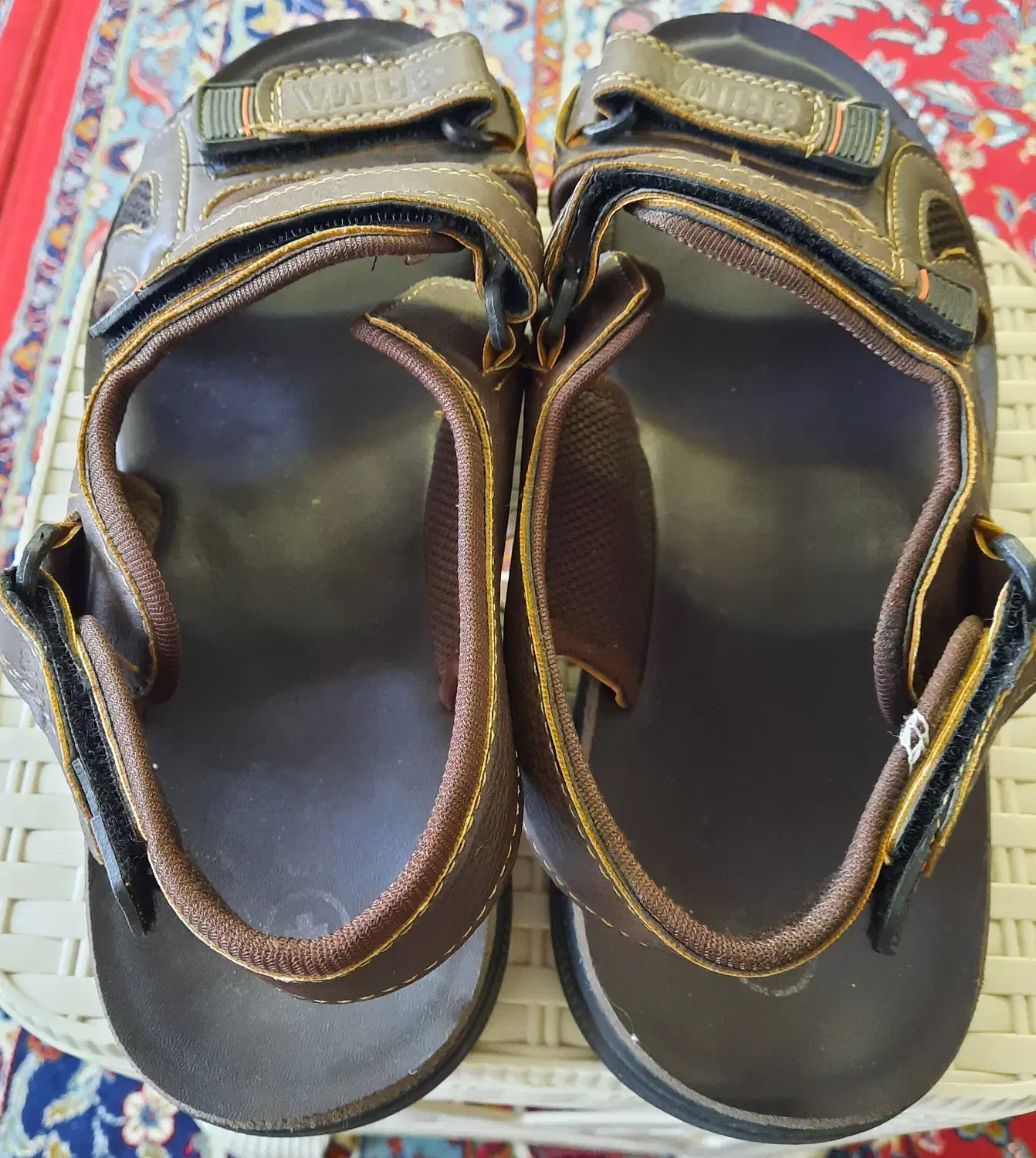 کفش صندل چرمی برند شیما بسیارشیک سایز 44|کیف، کفش، کمربند|اصفهان, جلالیه|دیوار