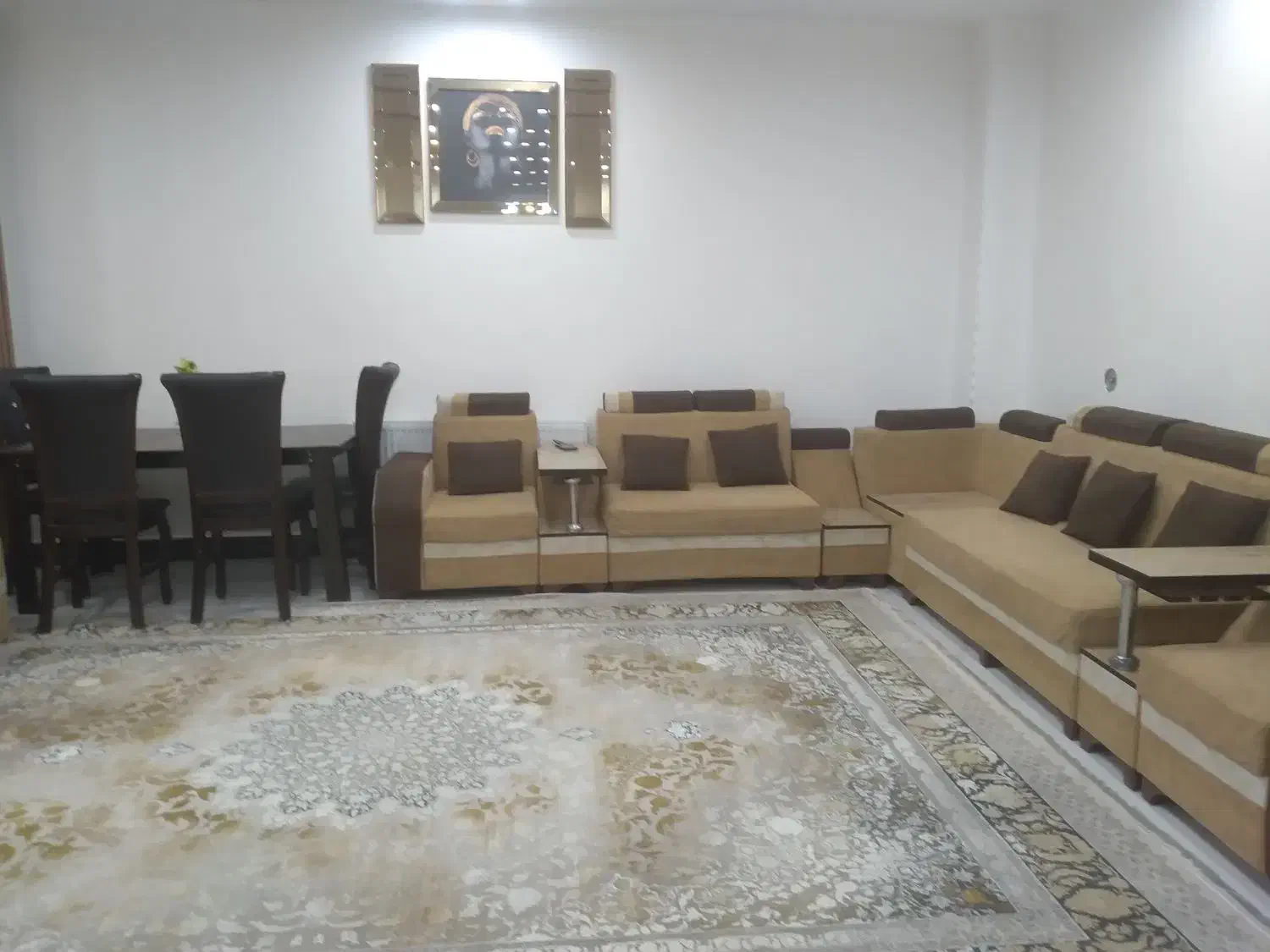 سرویس مبلمان با ناهارخوری و بوفه و قاب|مبلمان خانگی و میز عسلی|یاسوج, |دیوار