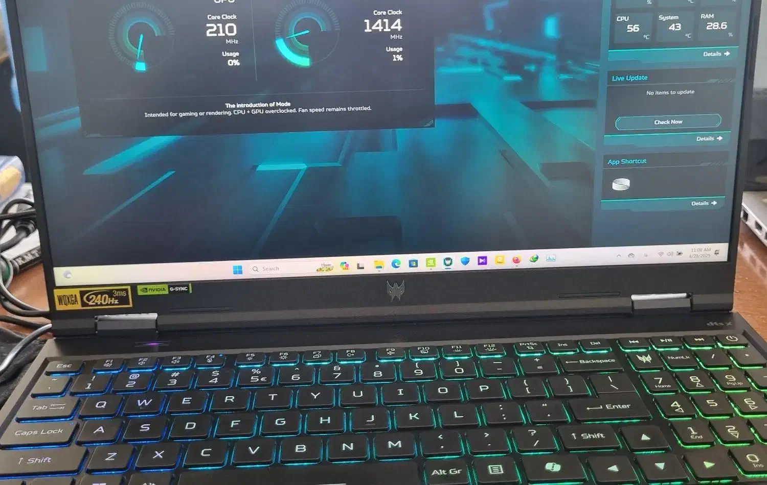 لپتاپ گیمینگ پریداتور هلیوس نئو 16|رایانه همراه|نورآباد ممسنی, |دیوار