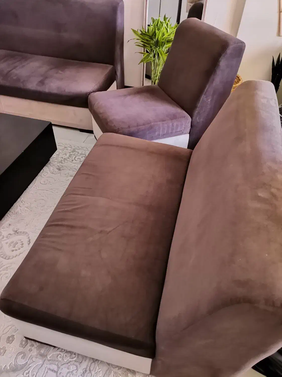 مبل راحتی 6 نفره همراه میز وسط|مبلمان خانگی و میز عسلی|پردیس, فاز ۱۱|دیوار