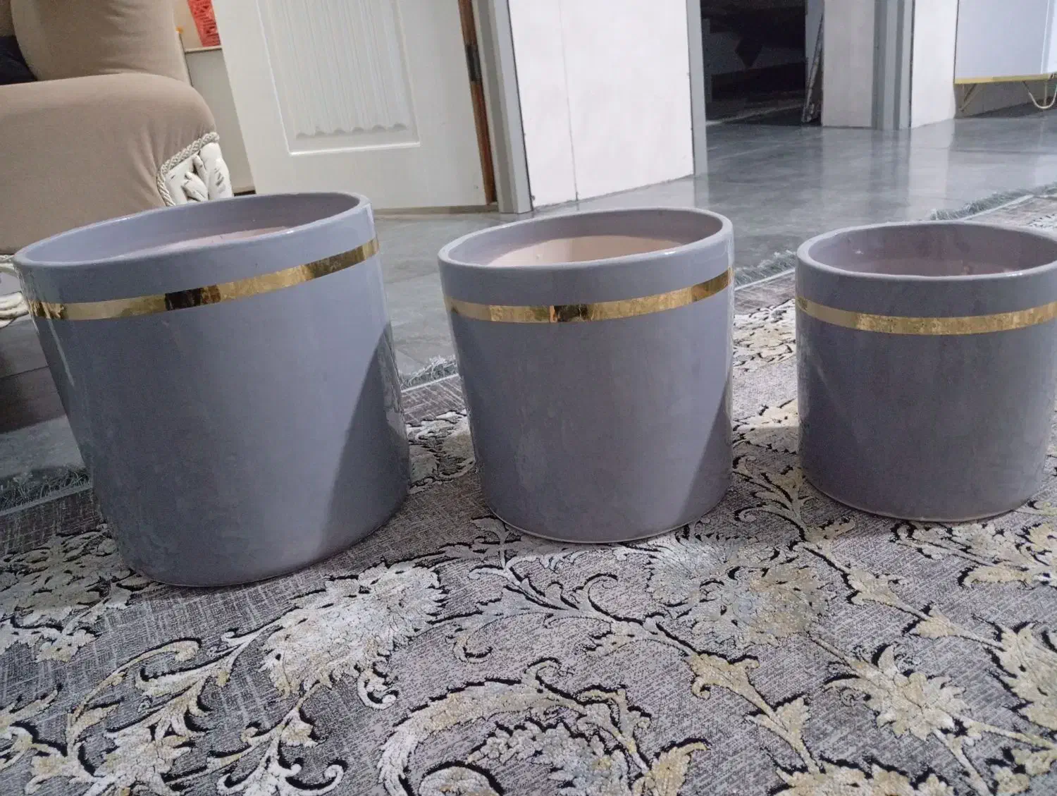 گلدان های سفالی زیبا سایز بزرگ ،متوسط و کوچک|گل و گیاه طبیعی|قشم, |دیوار