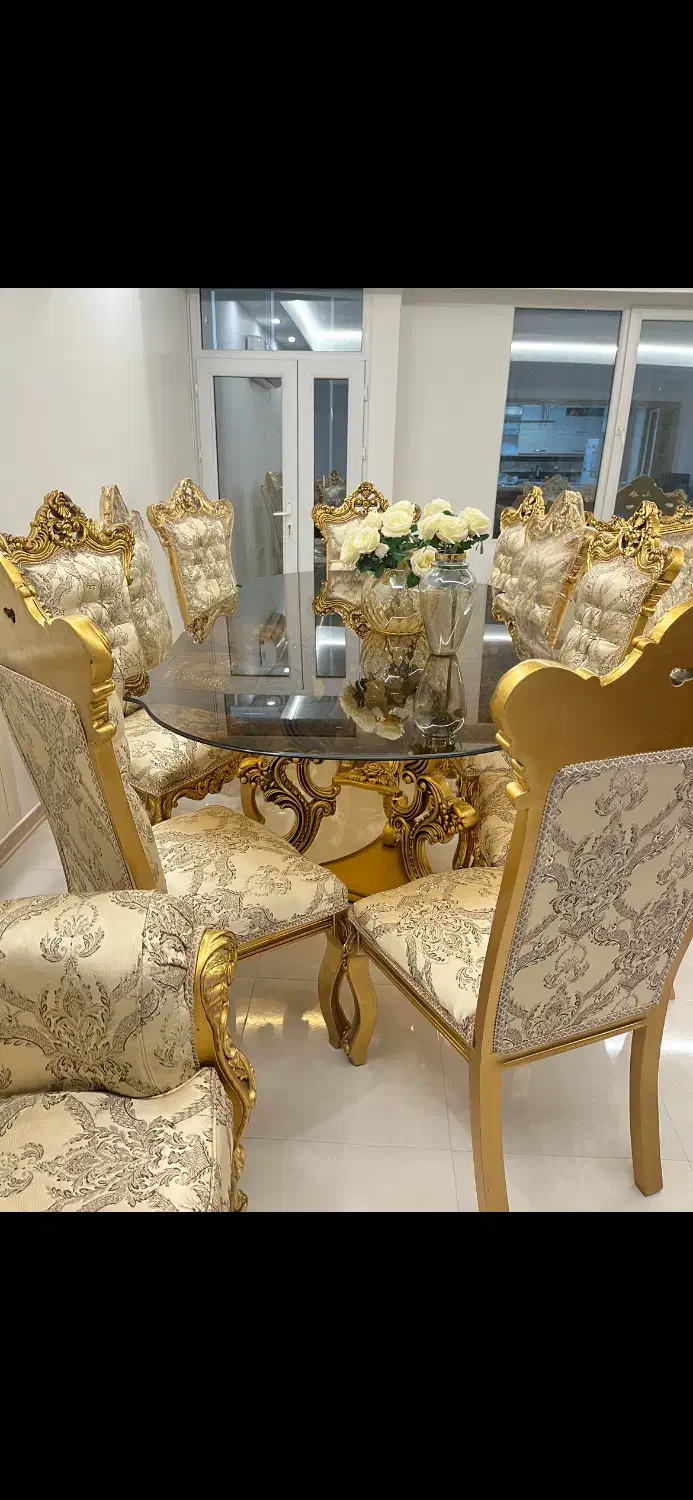 میز ناهار خوری هشت نفره استیل قیمت توافقی|میز و صندلی غذاخوری|زنجان, |دیوار