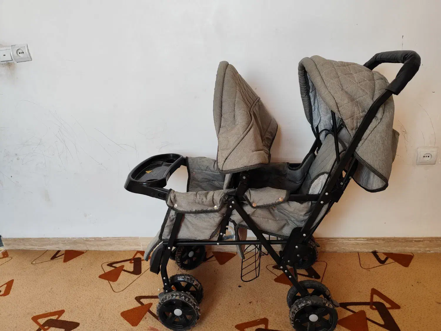 کالسکه دو قلو|کالسکه و لوازم جانبی|ایلام, |دیوار