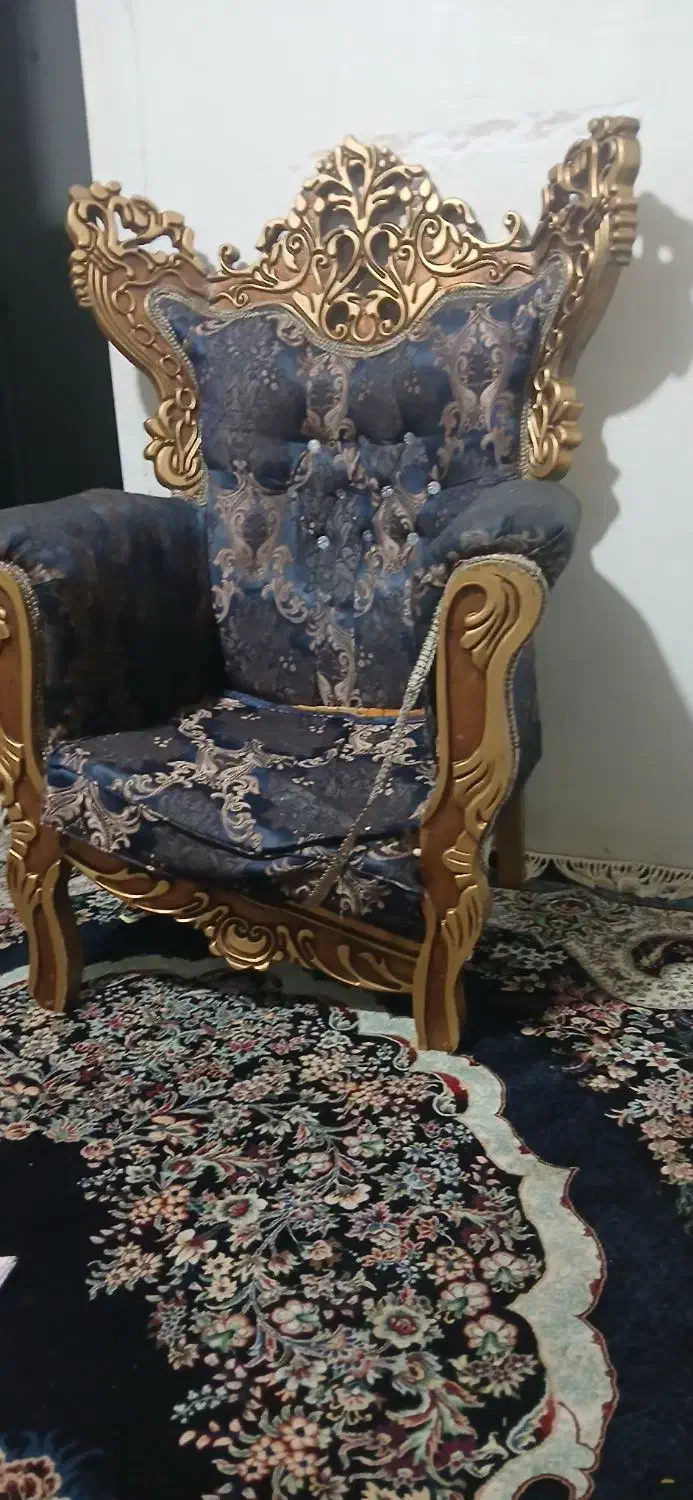 مبل سلطنتی|مبلمان خانگی و میز عسلی|خرم‌آباد, |دیوار