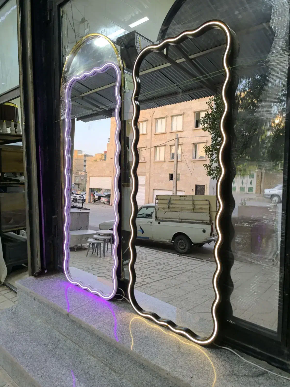آینه نئونی شیک|آینه|اهواز, بهارستان|دیوار